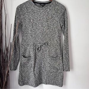 Topshop Tunic Top Front Pockets Heather Gray Womens Size 0